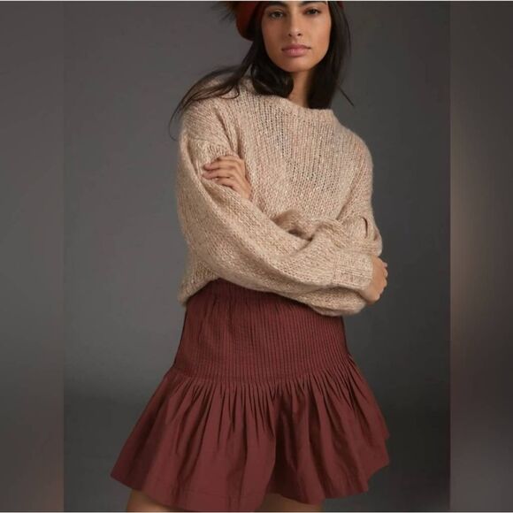 NWT Anthropologie Eula Pintucked Skirt - Picture 1 of 9